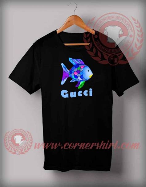 gucci green floral shirt|rainbow fish gucci shirt.